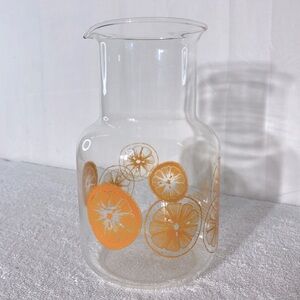 Vintage PYREX Orange Juice Glass Carafe 1.5L Cottagecore